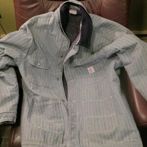pointer brand blanket lined fisher stripe jacket mens xl